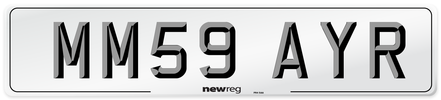 MM59 AYR Number Plate from New Reg